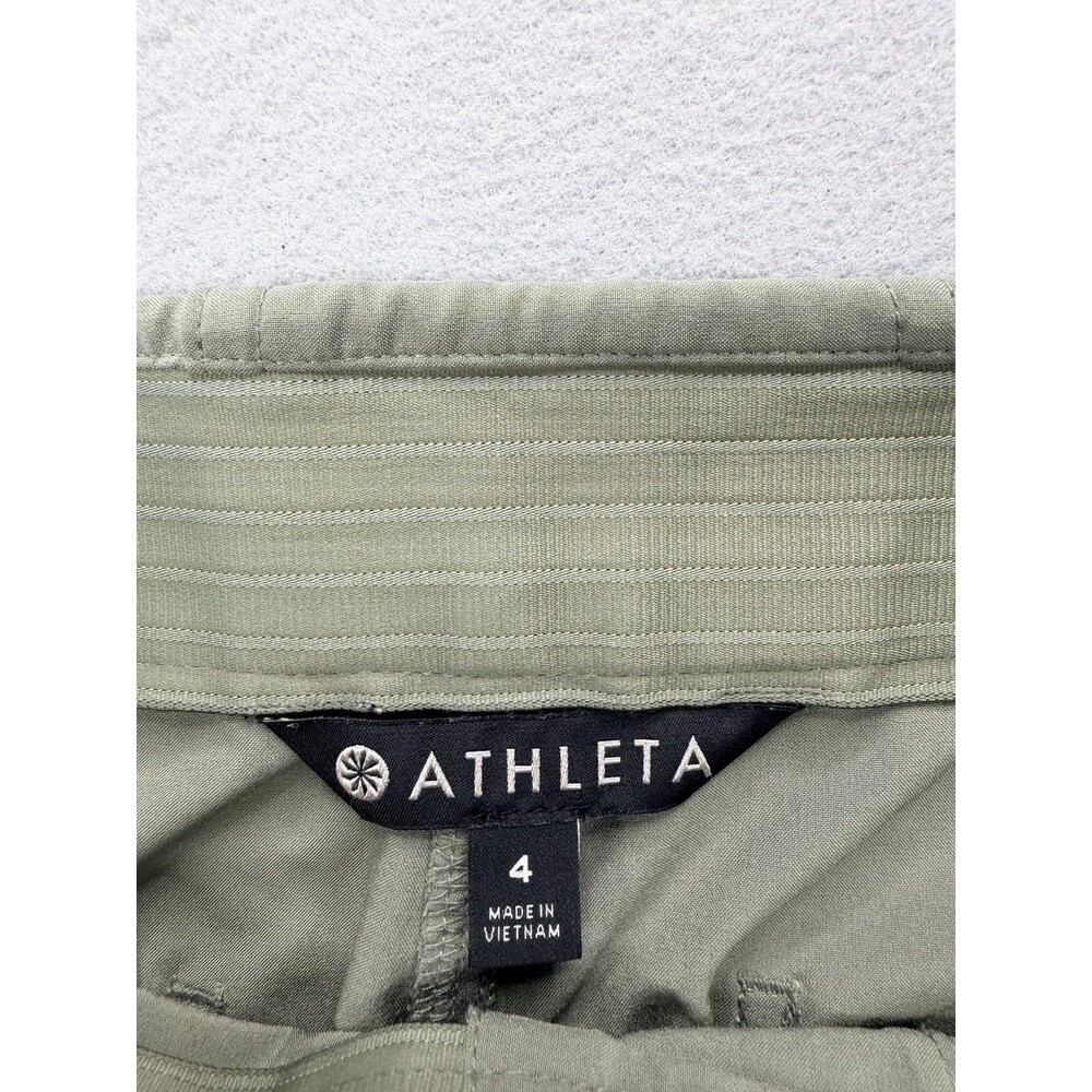 Athleta Tribeca Utility Crop Pants Womens 4 Laurel Olive High Rise - Picture 15 of 16